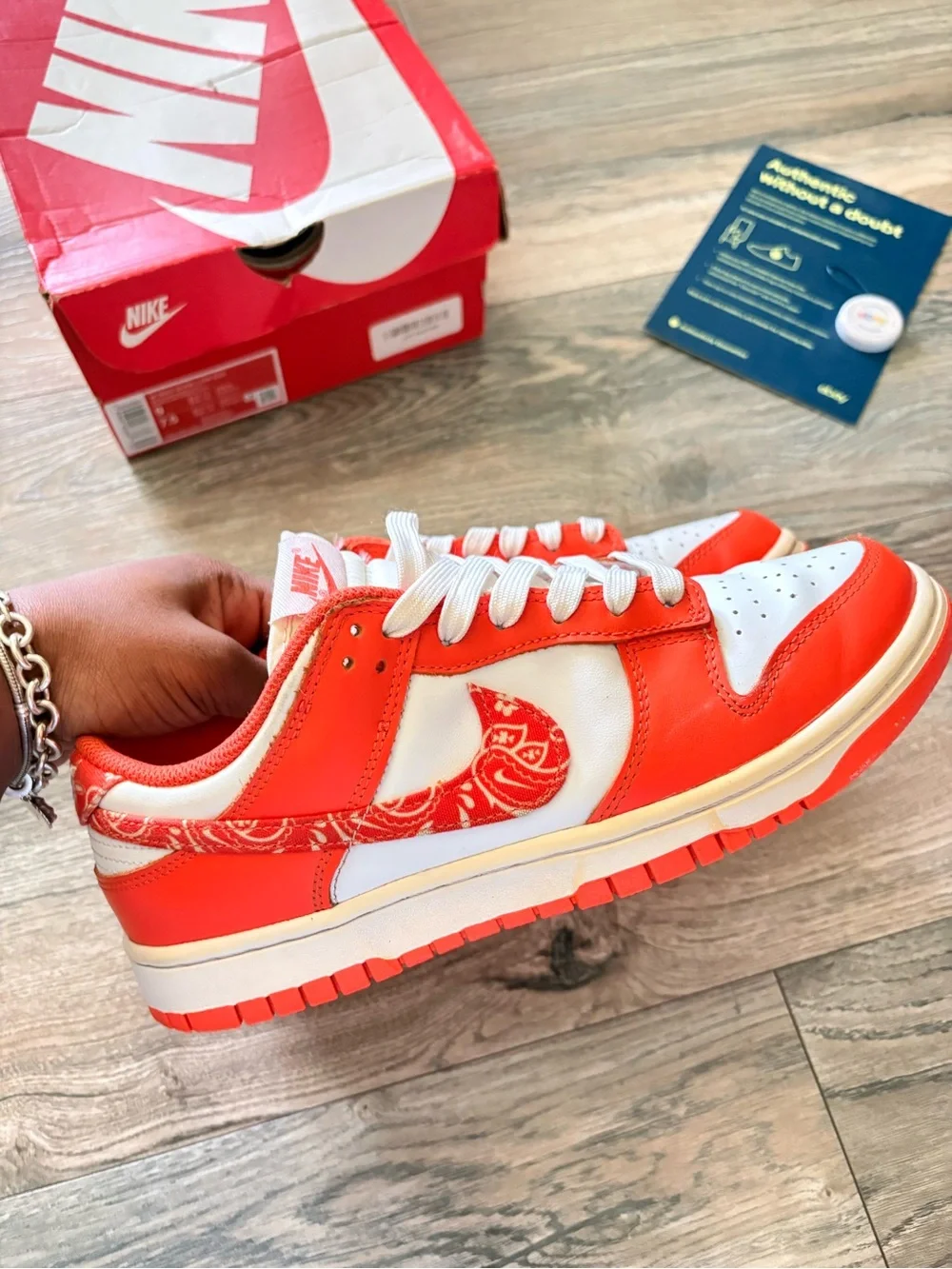 Nike Dunk Low Orange Paisley